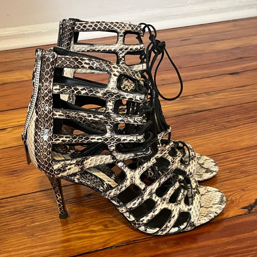 Michael Kors Collection Snakeskin Heels